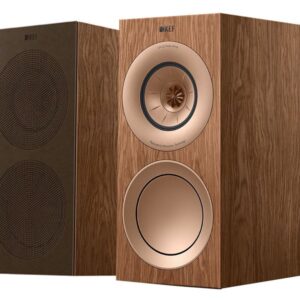 KEF R3 Meta Noyer Clair - Enceinte Bibliothèque (la paire)