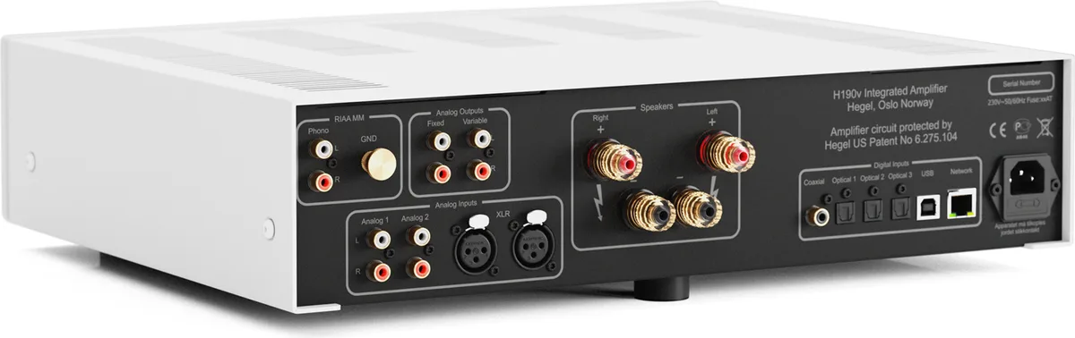 Hegel H190v Blanc Amplis hi-fi stéréo – Image 3