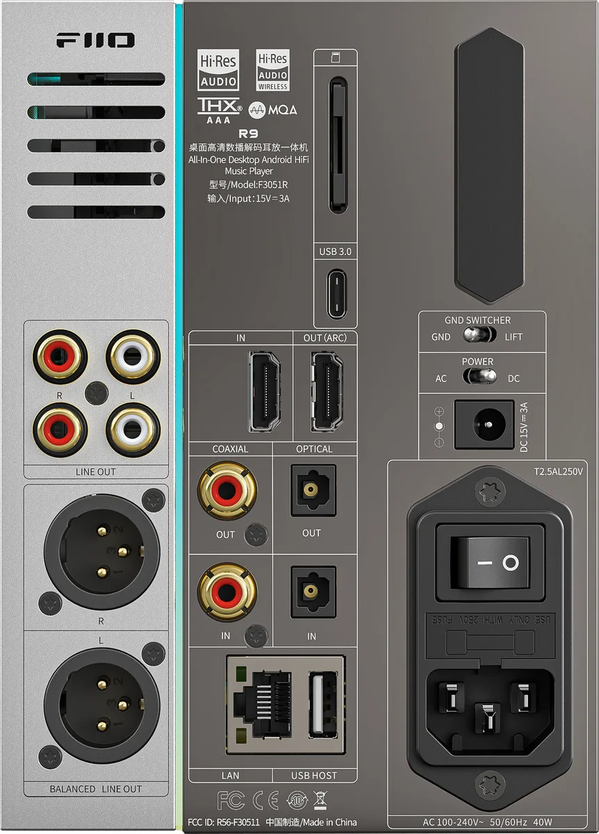 Fiio R9 Silver Lecteurs réseau audio – Image 3